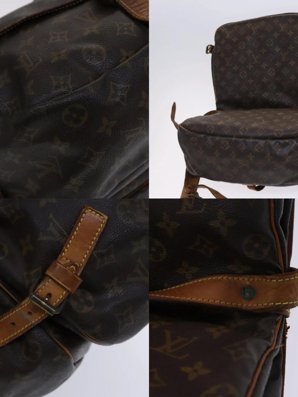 LOUIS VUITTON Monogram Saumur 35 Shoulder Bag M42254 LV Auth hk2284 - Picture 13 of 15